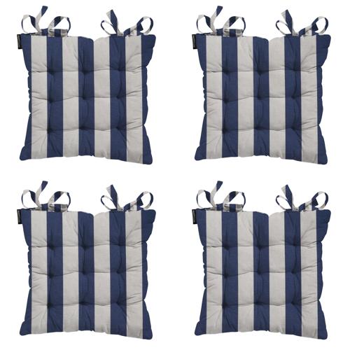 Amora - Kuipstoelkussen Hoge rug - Set van 4