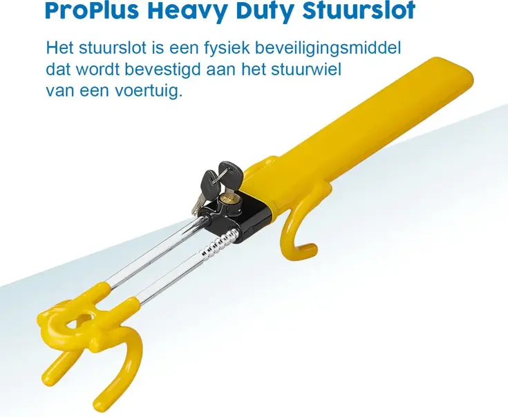 ProPlus Stuurslot - Verstelbaar 19 - 31,5cm