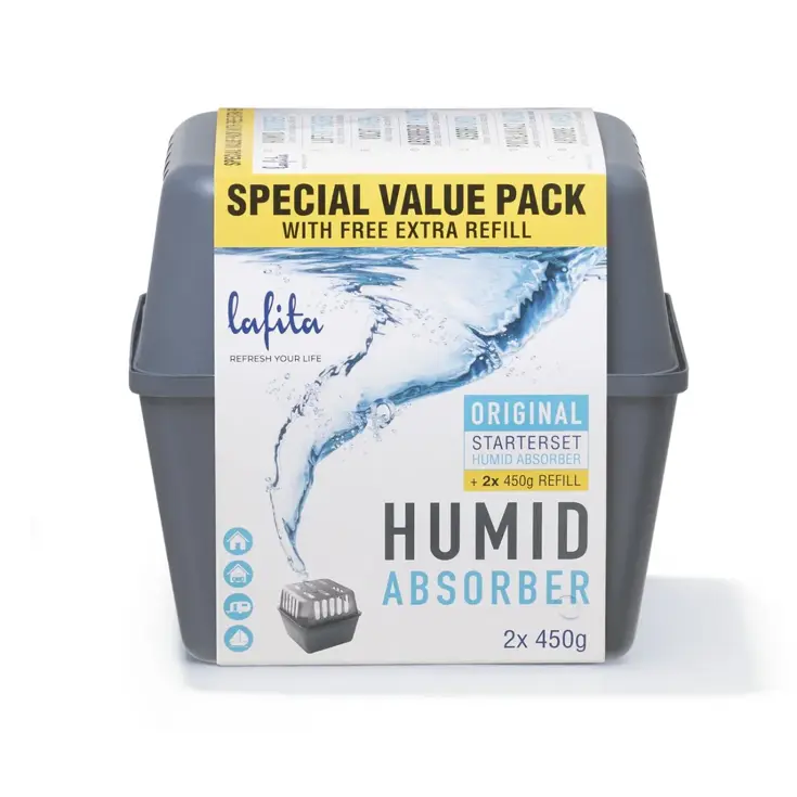 Vochtvanger - 1x - 450 gram - bevat 2 navullingen