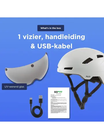 PILOT fietshelm met vizier NTA certif.