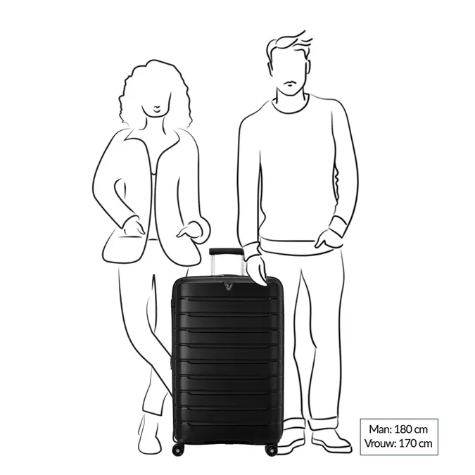 Roncato B-Flying expandable trolley 78 Rood