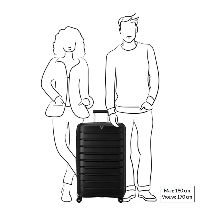 Roncato B-Flying expandable trolley 78 Rood