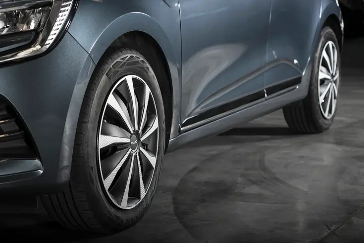 Wieldoppen - 14 inch - carbon look - 4 stuks