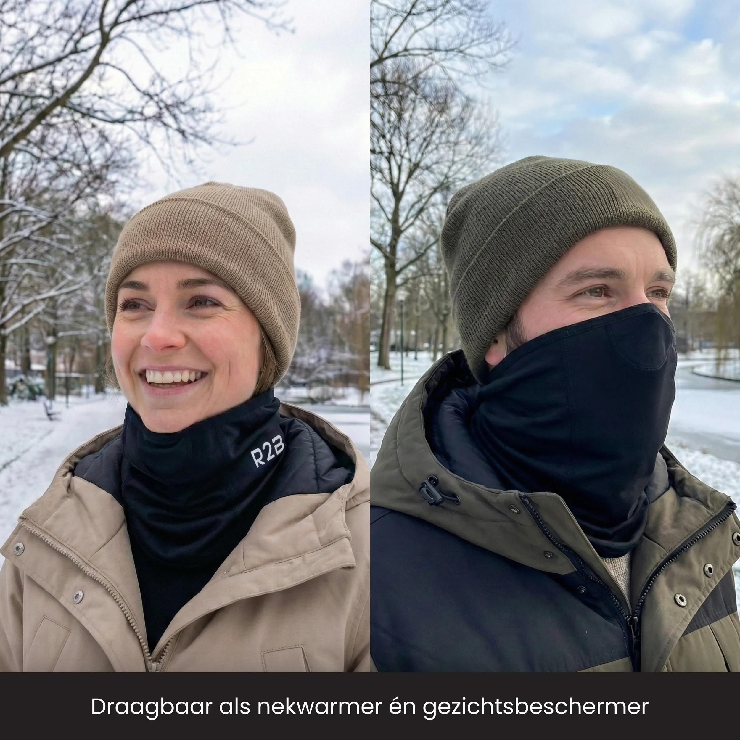 Fleece nekwarmer voor skiën volwassenen koordstopper roze | Decathlon