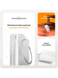 Aluminium kofferlabels – 4 stuks – Zilver