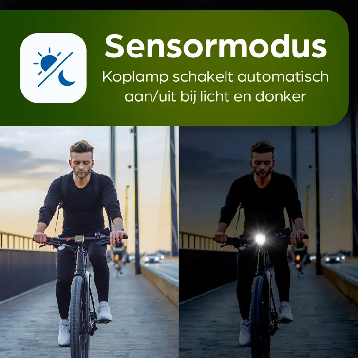 Oplaadbare LED Fietsverlichting set