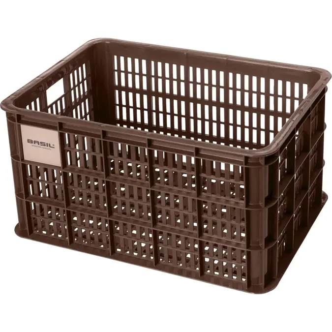 Basil fietskrat L brown 40L recycled