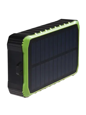 PSO10012 Zwart Powerbank Solar en Crank