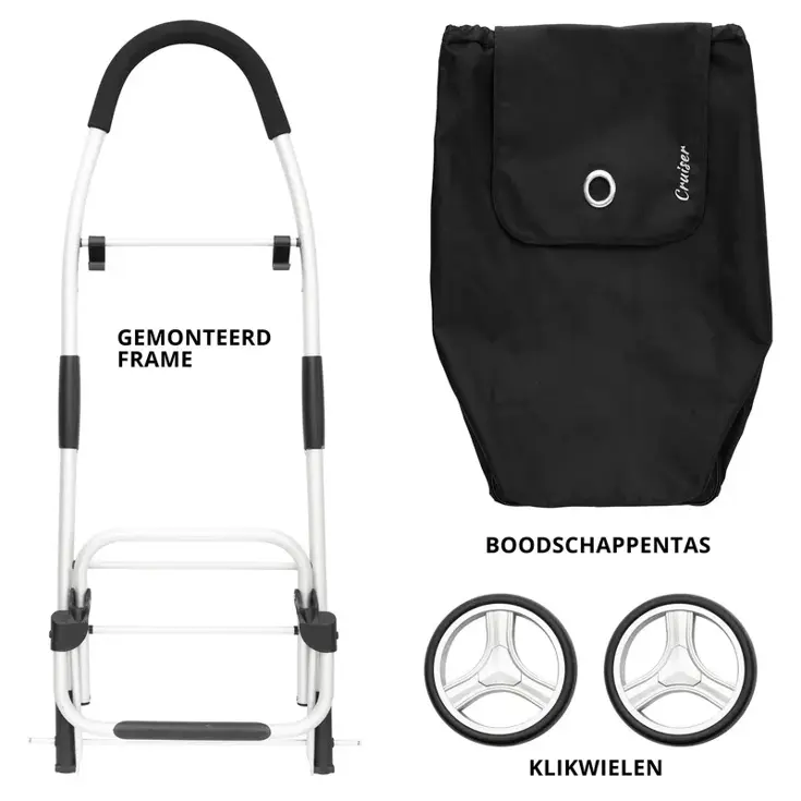 Foldable Boodschappenwagen 45 liter
