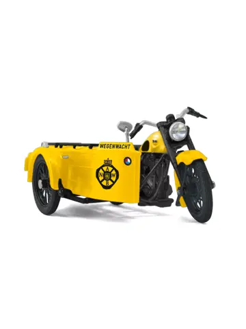 Wegenwacht miniatuur motor met zijspan