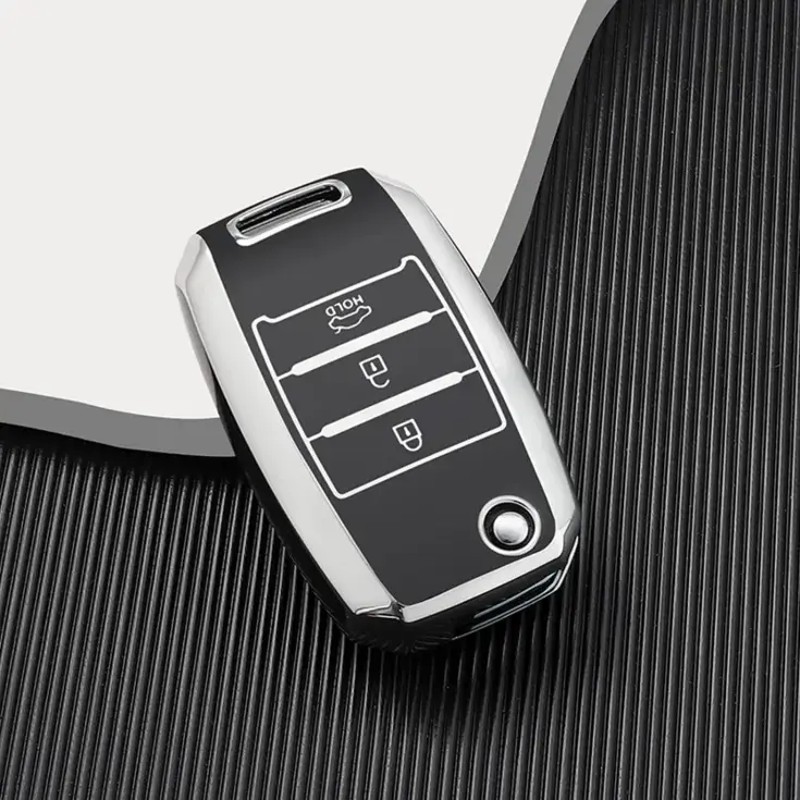 TPU Sleutelhoesje voor Kia zwart B3