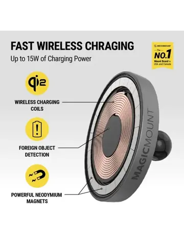 Scosche telefoonhouder magneetlader zuignap