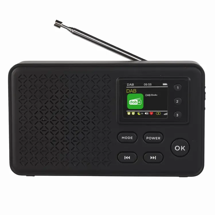 DAB+/FM Radio Wekker Oplaadbare accu