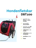 Hondenfietskar – Opvouwbaar –Max. 40 kg-Rood/zwart