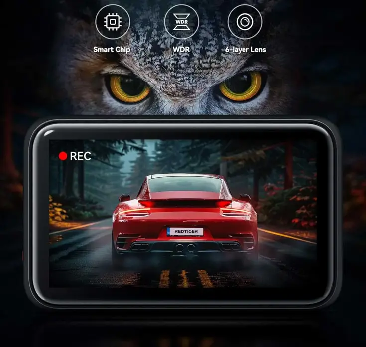 F4 4K Touch Wifi GPS 32gb dashcam