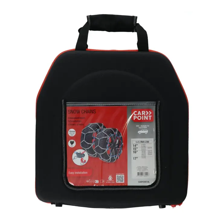 Flexibele sneeuwketting 16mm voor SUV en camper