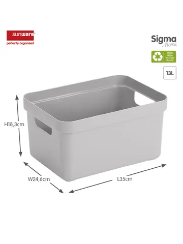 Sigma home - Opbergbox - 13L - 6-delig