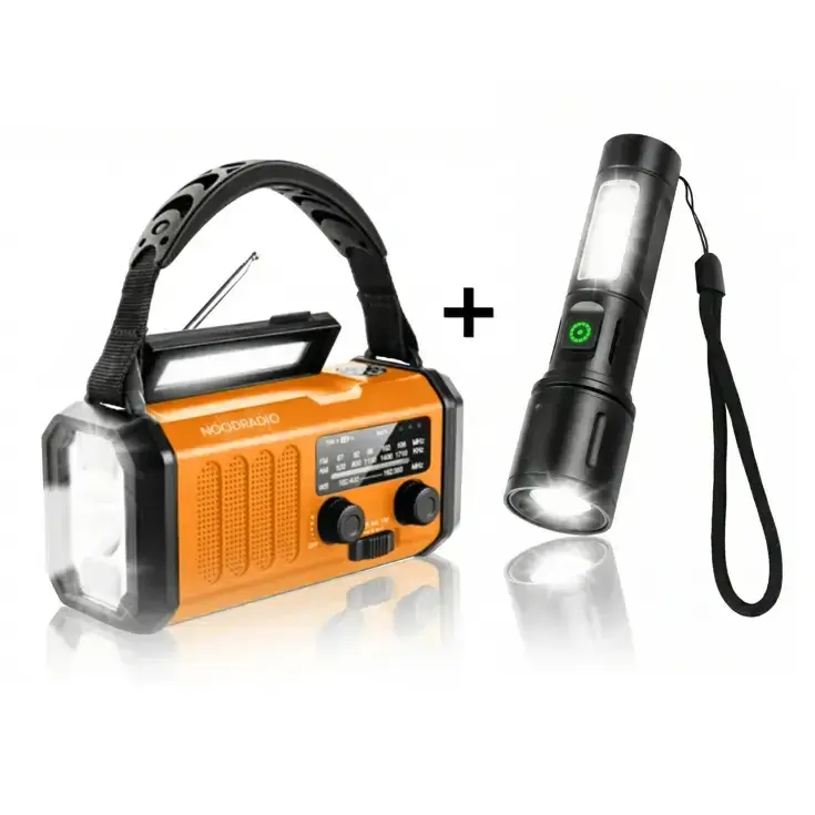 Noodradio 10.000mAh + Zaklamp