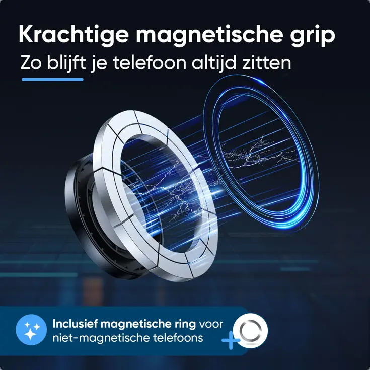 MagSafe Telefoonhouder Auto - Zwart