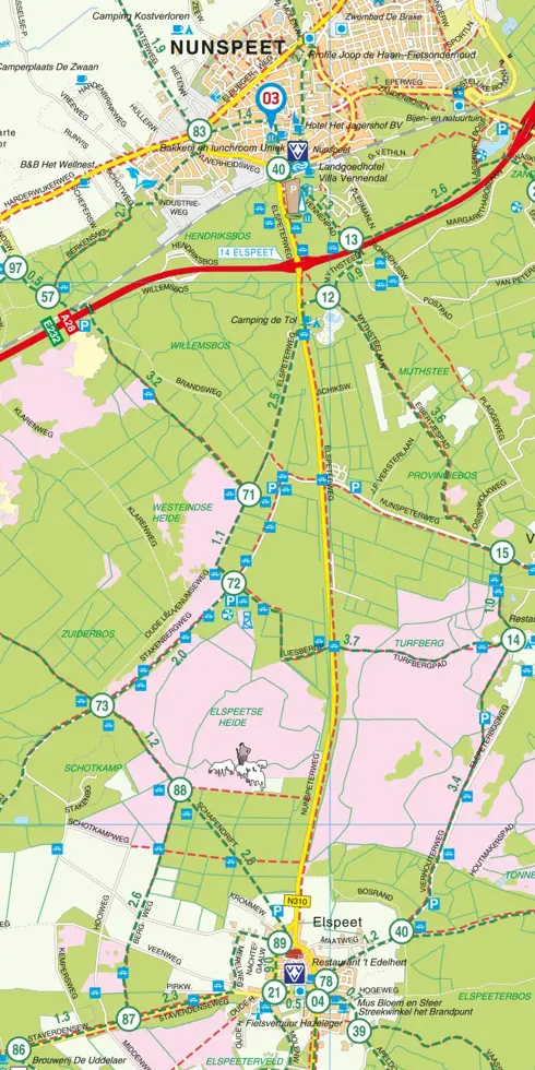 VVV Fietskaart 09 Veluwe