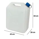 HEM Jerrycan water 20 Liter set van 2 - BPA-vrij