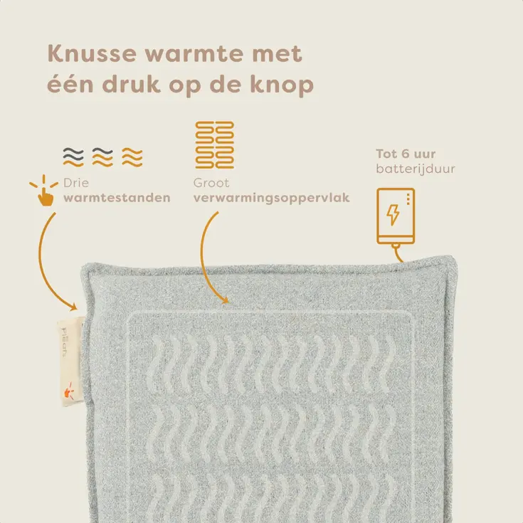 Warmtezitkussen 40x40cm