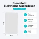 Bloomfold Elektrische Onderdeken 150x80cm