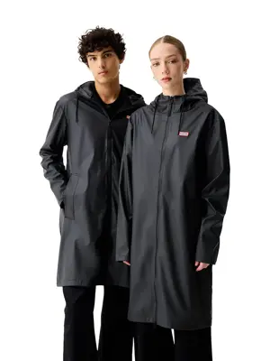 Andrea PU Raincoat - Jas - Unisex - Hunter