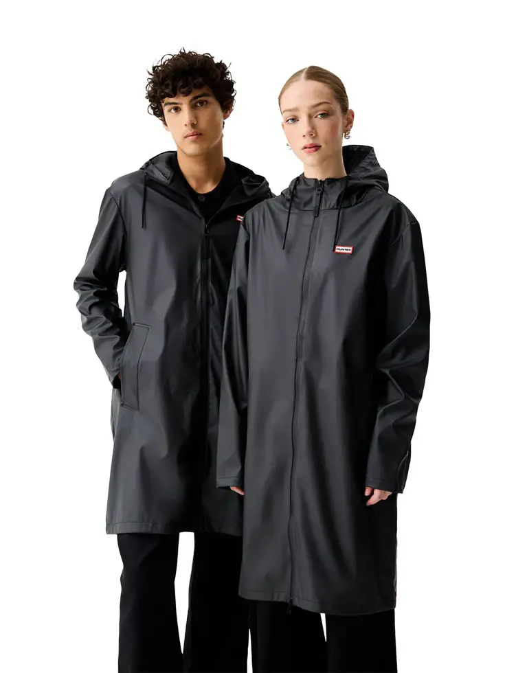 Andrea PU Raincoat - Jas - Unisex - Hunter