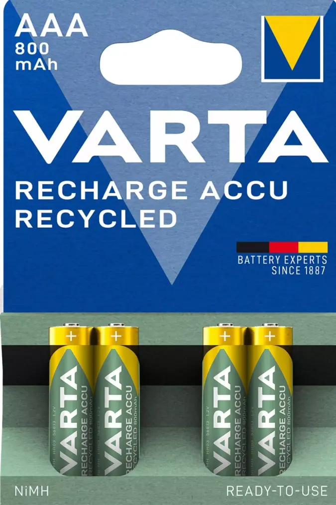 Recharge Recycled - AAA baterijen - Varta