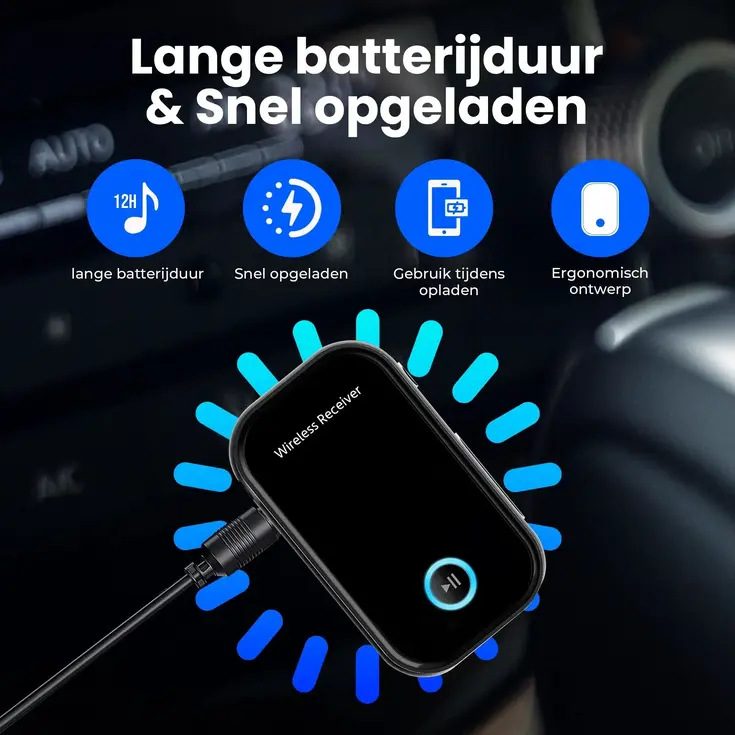 Bluetooth Receiver - BT 5.0 - AUX 3,5mm