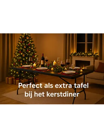 Campingtafel inklapbaar 180x70 cm - Black