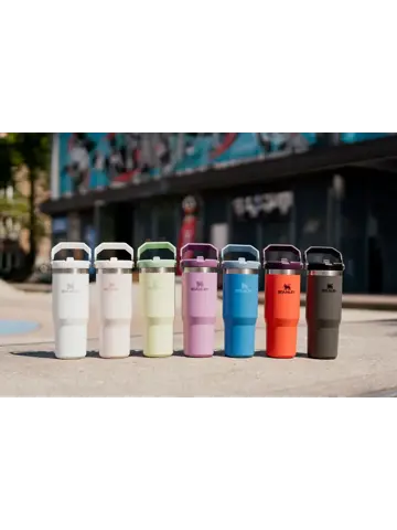 The IceFlow - Beker met rietje lila