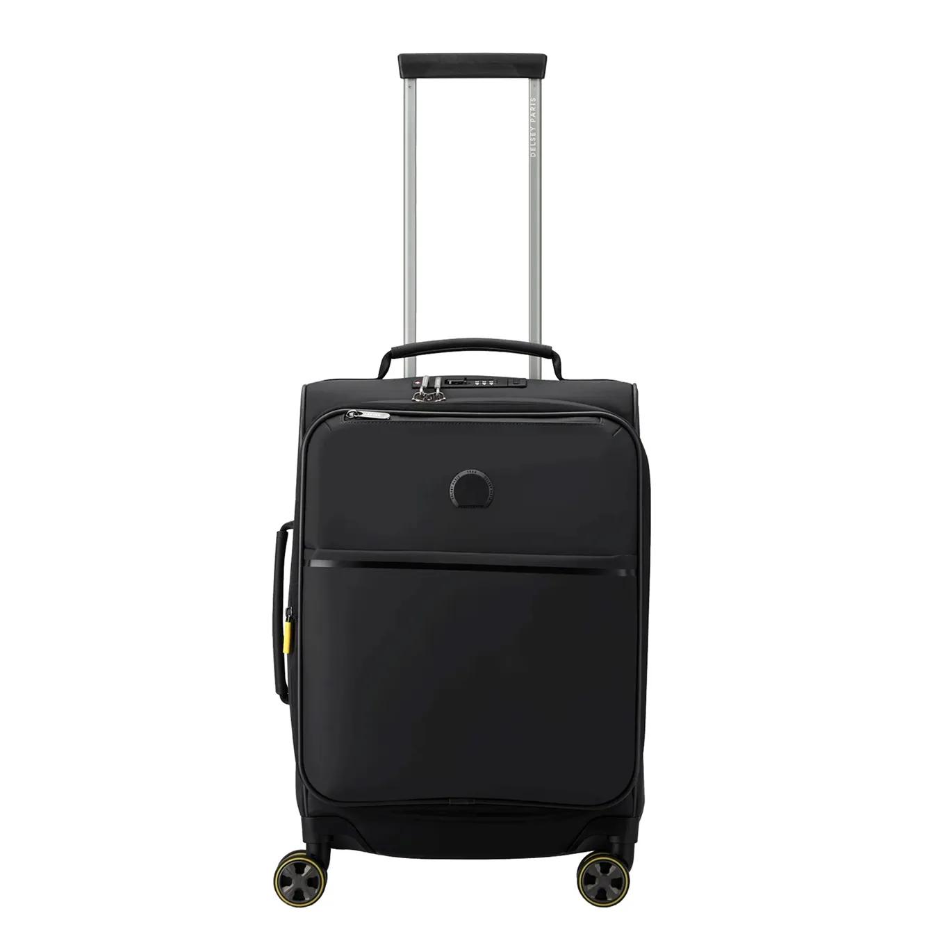 Delsey  soft cabin trolley s expandable Zwart  Zwart main product image