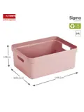 Sigma home - Opbergbox - 24L - 4-delig