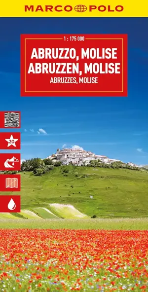 Wegenkaart 10 Abruzzen - Molise