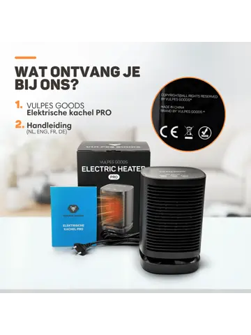 Elektrische Kachel  Zwart- 950W - Ventilatorkachel