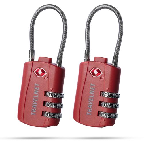 Travelnet TSA Reisslot met Cijfercode Set van 2