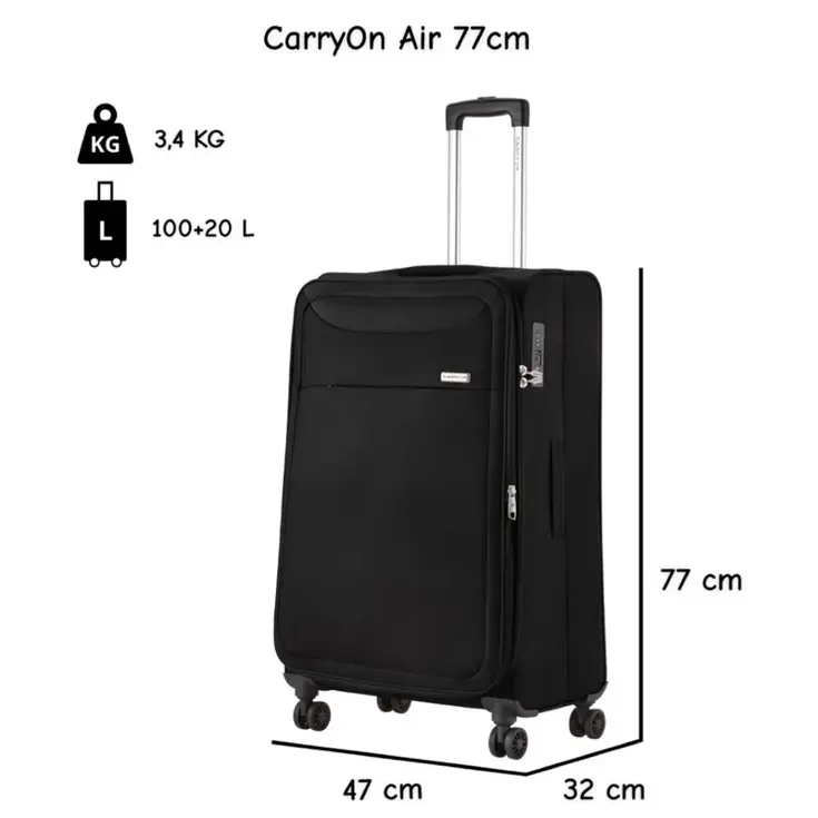 Air Grote zachte koffer 77cm