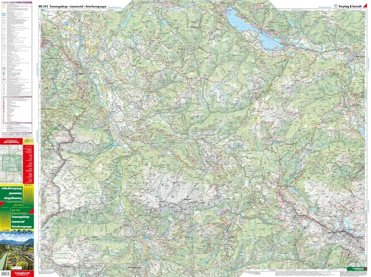Wandelkaart WK392 Tennengebirge