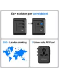 Travel Y35 - Wereldstekker - 35W 170+ landen