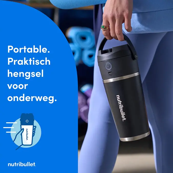 Nutribullet Flip - Portable Blender - Zwart