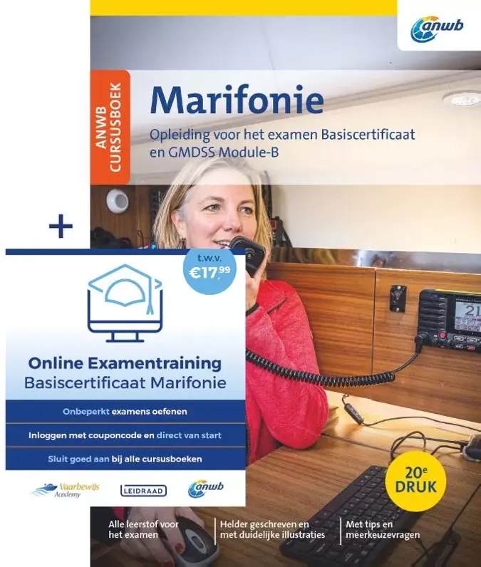 ANWB Cursusboek Marifonie inclusief online examenvragen