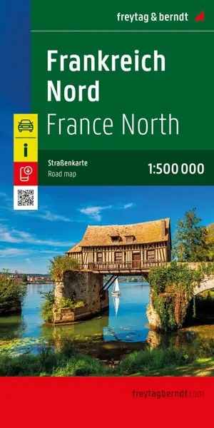 Wegenkaart Frankrijk Noord