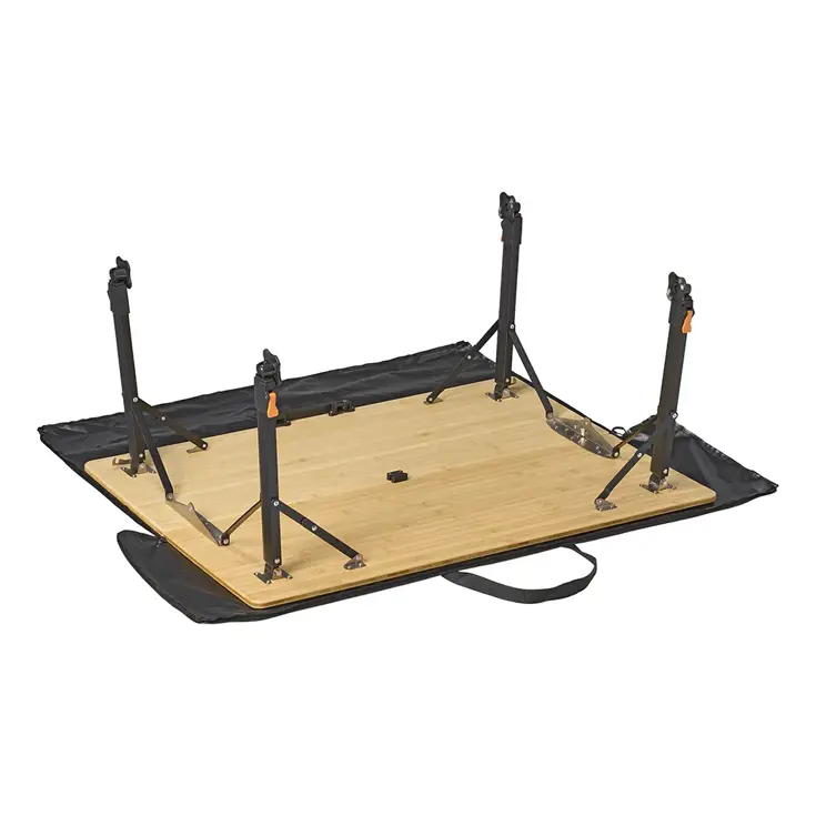Campout Campingtafel - 100x72x70 cm - Bamboe