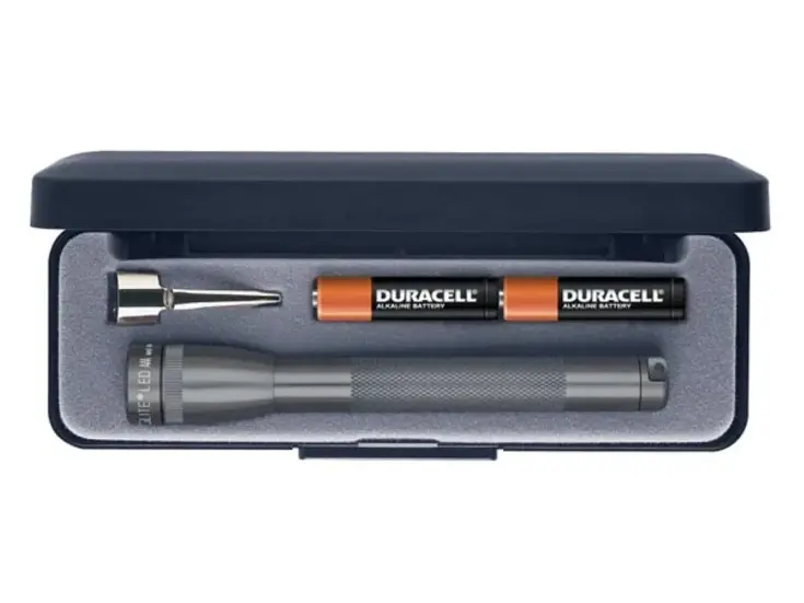 MagLED - MiniAAA Zaklamp - LED - 2AAA - Grijs