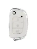 TPU Sleutelhoesje voor Hyundai wit B3N