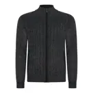 Heren Cable Cardigan Antraciet