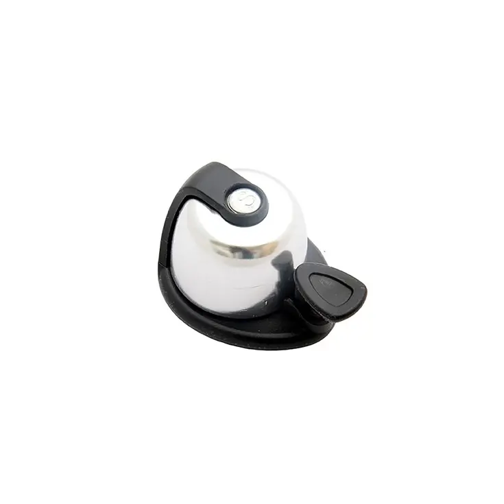 Klassieke Fietsbel Chroom-Zwart met Helder Geluid