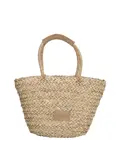 Sola - Rieten Mand - Strandtas - Citroen